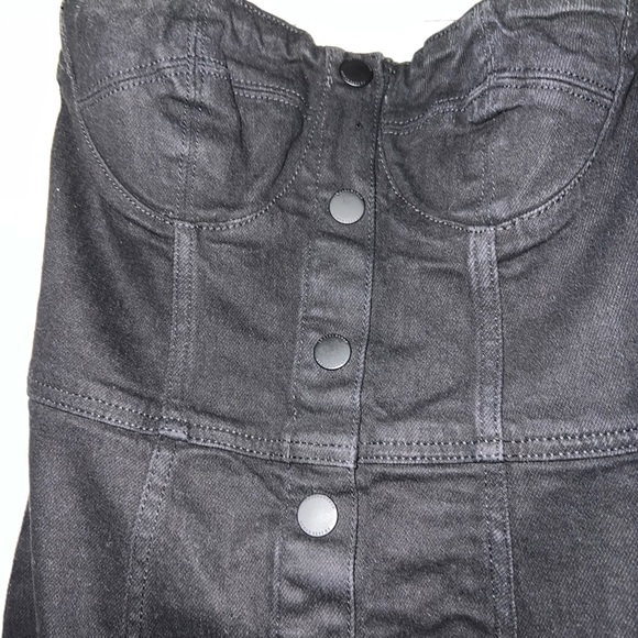 NWT ZARA Denim Bustier Dress - Picture 7 of 8